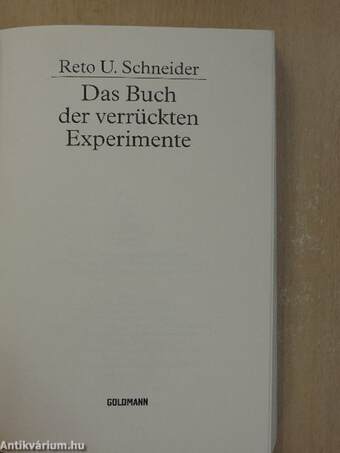 Das Buch der verrückten Experimente