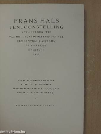 Frans Hals Tentoonstelling