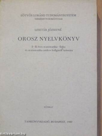 Orosz nyelvkönyv