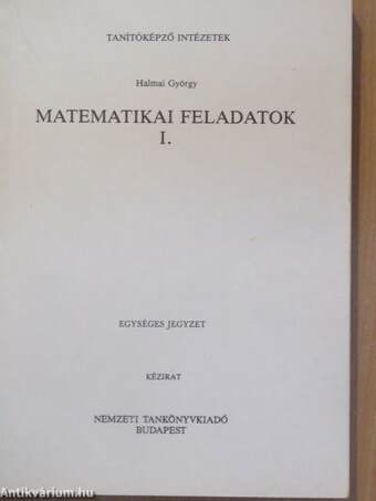 Matematikai feladatok I.