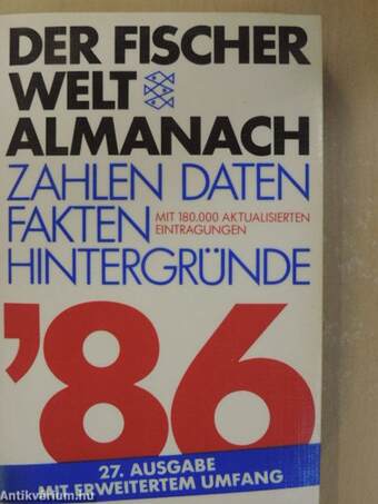 Der Fischer Weltalmanach 1986