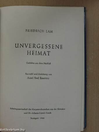 Unvergessene Heimat