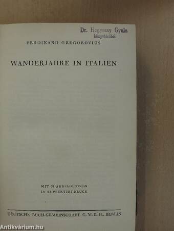 Wanderjahre in Italien