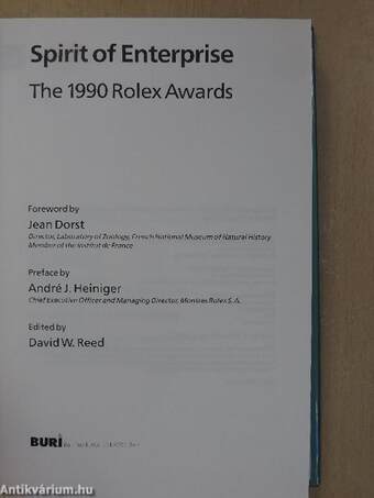 Spirit of Enterprise - The 1990 Rolex Awards