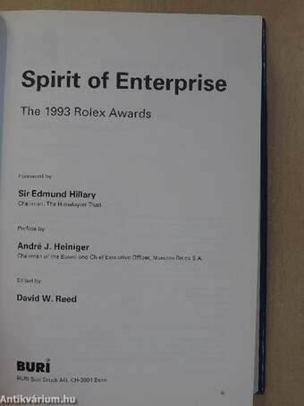 Spirit of Enterprise - The 1993 Rolex Awards