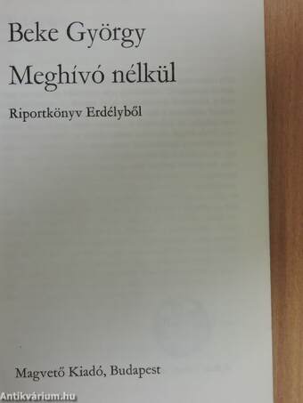 Meghívó nélkül