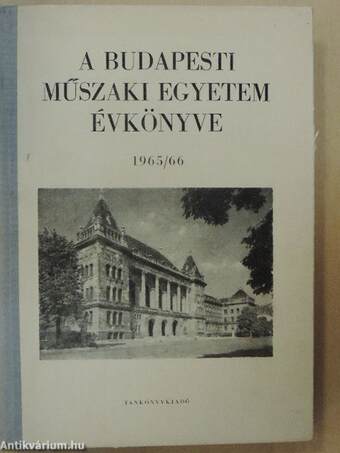 A Budapesti Műszaki Egyetem Évkönyve 1965/66