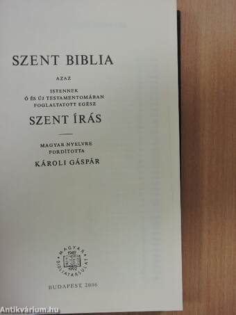 Szent Biblia