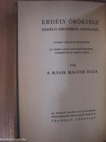 Erdély öröksége VIII.