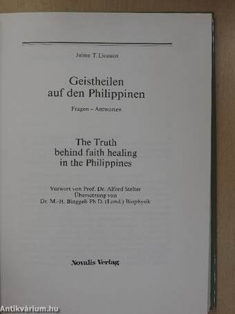 Geistheilen auf den Philippinen/The Truth behind faith healing in the Philippines