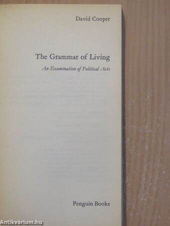 The Grammar of Living