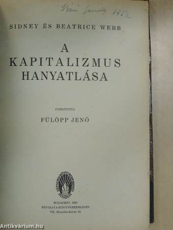 A kapitalizmus hanyatlása