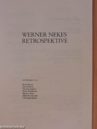 Werner Nekes Retrospektive