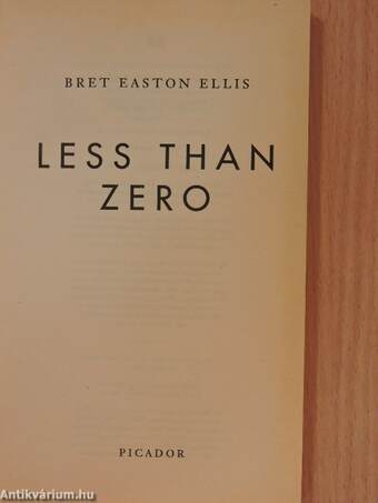 Less than Zero