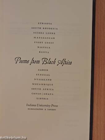 Poems from Black Africa