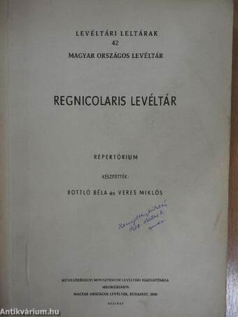 Regnicolaris Levéltár