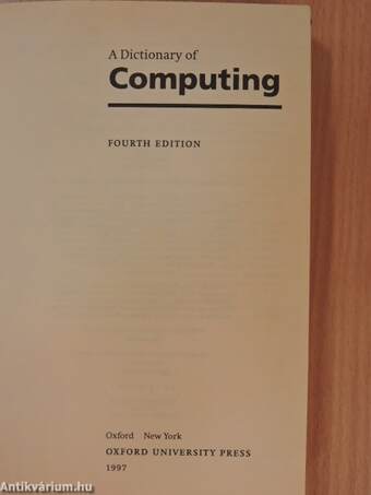 A Dictionary of Computing