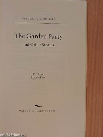 The garden party and other stories - 3 CD-vel