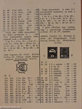 A Magyar Bélyegek Katalogusa 1871-1947