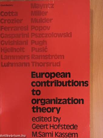European Contributions to Organization Theory