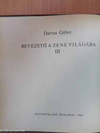 Bevezető a zene világába 3. (töredék) - 3 db lemezzel