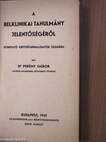 A belklinikai tanulmány jelentőségéről