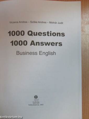 1000 Questions 1000 Answers - Business English