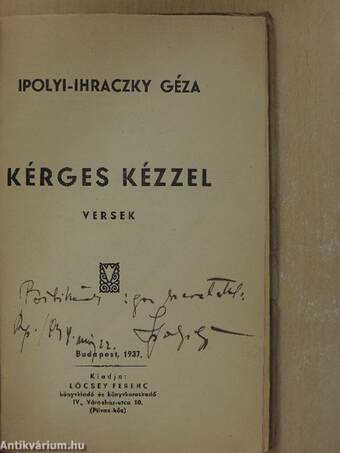 Kérges kézzel (dedikált példány)