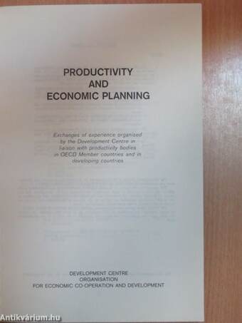 Productivity and economic planning