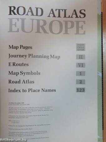 Road Atlas Europe