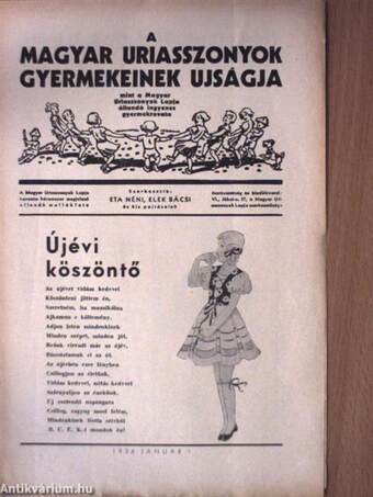 A Magyar Uriasszonyok Gyermekeinek Ujságja 1936-1939. (vegyes számok) (54 db)