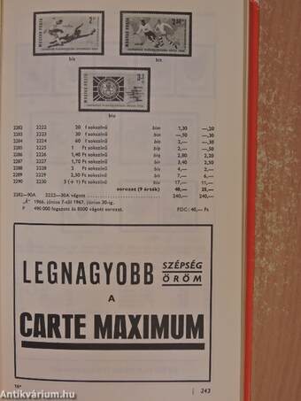 Magyar bélyegek árjegyzéke 1977