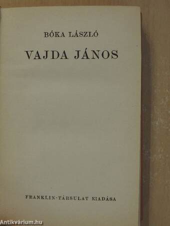 Vajda János