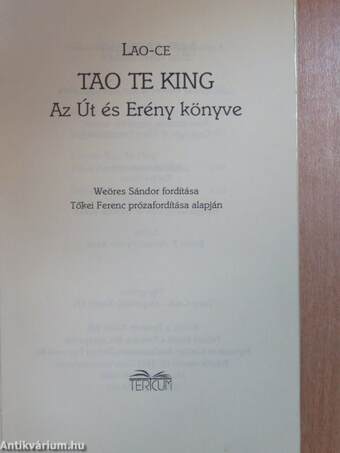 Tao Te King