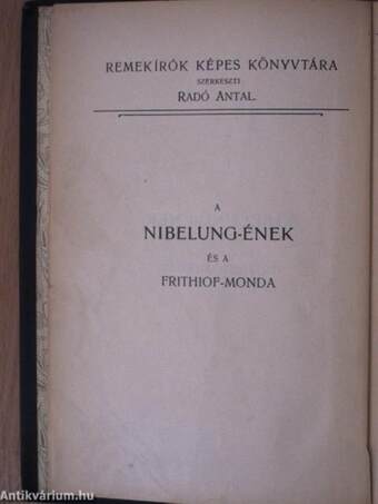 A Nibelung-ének és a Frithiof-monda I-II.