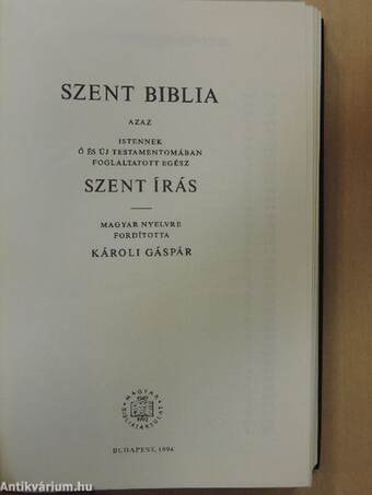 Szent Biblia