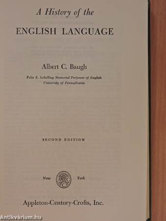 A History of the English Language