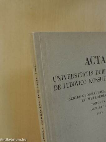 Acta Universitatis Debreceniensis de Ludovico Kossuth Nominatae