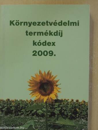 Környezetvédelmi termékdíj kódex 2009.