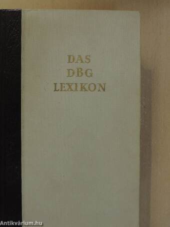 Das DBG-Lexikon I-III.