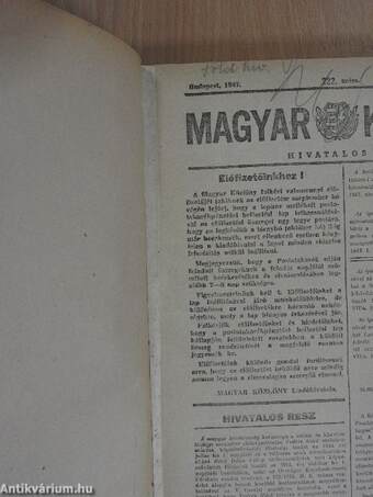 Magyar Közlöny 1947. október 1.-december 31.