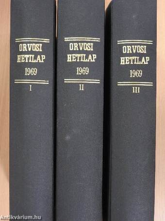 Orvosi hetilap 1969. január-december I-III./World Federation of Societies of Anaesthesiologists September 1969