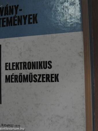 Elektronikus mérőműszerek