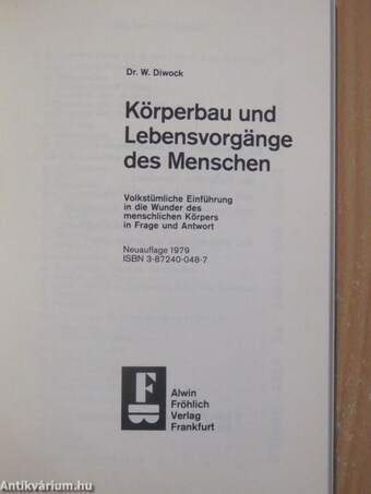 Körperbau und Lebensvorgänge des Menschen