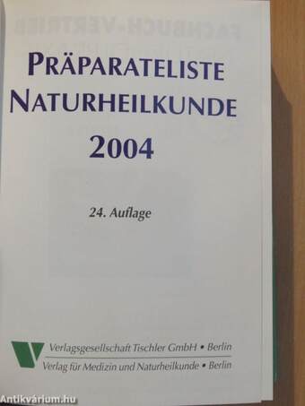 Präparateliste Naturheilkunde 2004