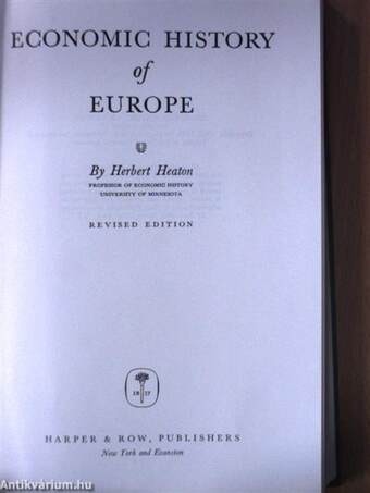 Economic History of Europe