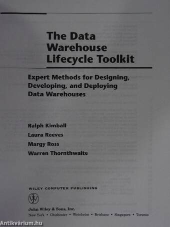 Lifecycle Toolkit - The Data Warehouse