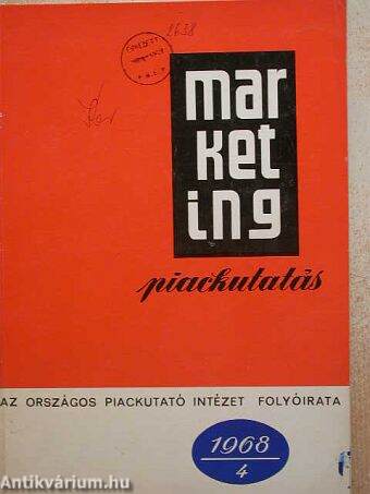 Marketing, piackutatás 1968/4.