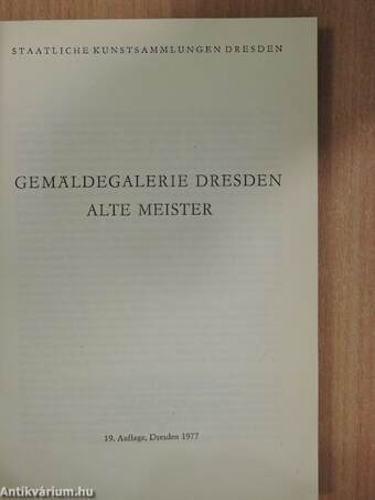 Gemäldegalerie Dresden Alte Meister