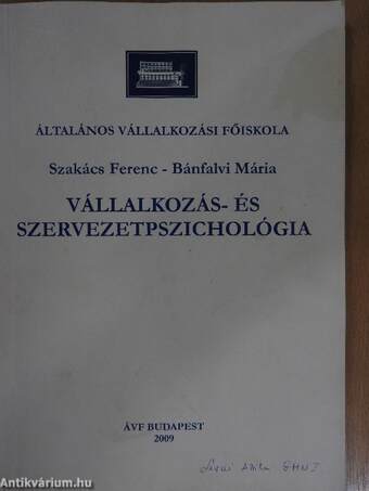 Vállalkozás- és szervezetpszichológia